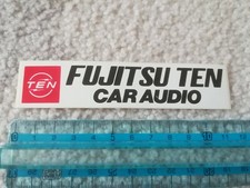 Adesivo stickers autocollants self-adhesives FUJITSU TEN CAR AUDIO autoradio