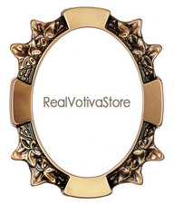 Cornice ovale in bronzo