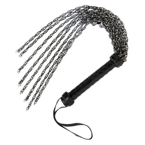 Gunmetal chain flogger whip - flogger,