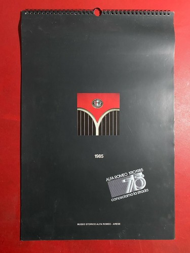 Calendario 1985 alfa - calendario, romeo