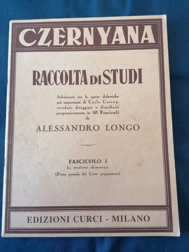 Czerny czernyana raccolta - czerny, di