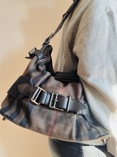 Burberry Hobo Check Belted Bag