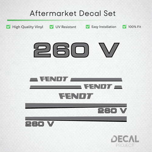 Fendt 260 decal kit - v,