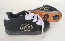 Sneakers ruote suola Heelys pelle scamosciata nera nr38 UK5 skate perfette -XX