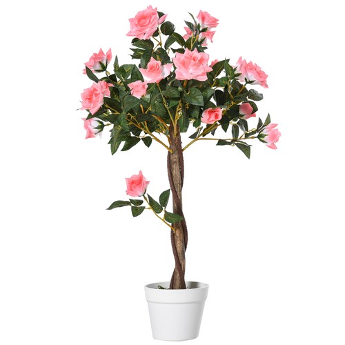 Outsunny pianta finta rosa - pianta, di