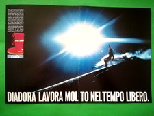 RITAGLIO DI GIORNALE CLIPPING SCARPE SCI DIADORA DA COLLEZIONE ANNI 80 - (175)