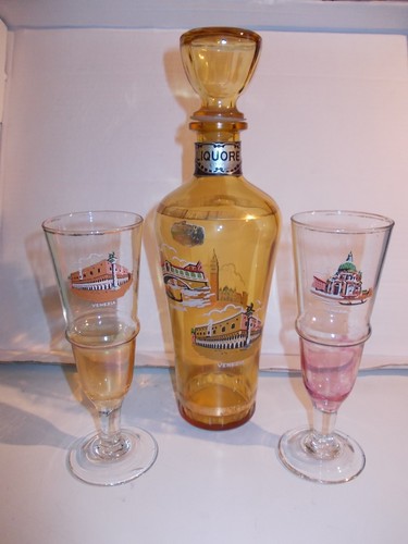 Set bottiglia vetro antichi - set,