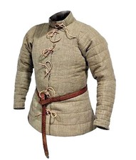gambeson imbottito medievale armatura spessa vichinga cotone costume sca larp storico