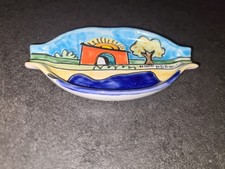 Posacenere in ceramica siciliana dipinto a mano Nino Parrucca