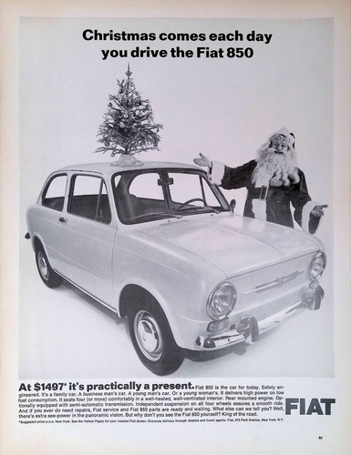 Stampa pubblicità 1967 fiat - stampa,