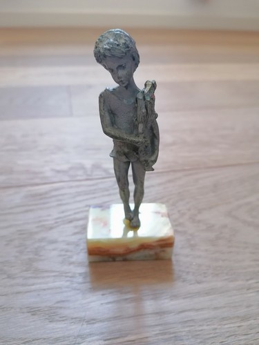 Statuetta con ragazzo - statuetta, in