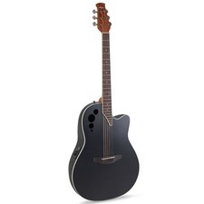 Applause Chitarra Acustica Elettrica AE44-5S, MS, Cutaway, Nero Satinato