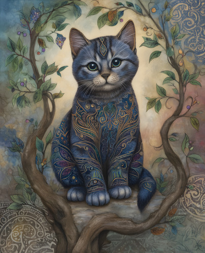 Gatto tabby dagli - gatto,