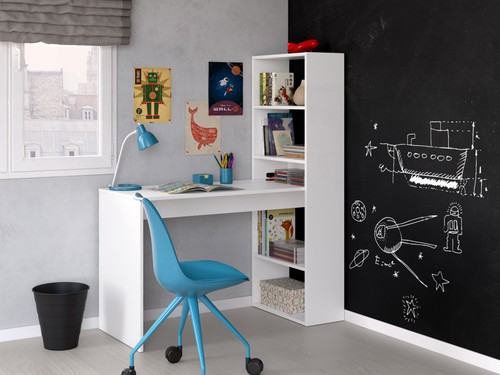 Scrivania con libreria - scrivania,