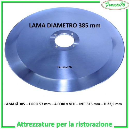 Lama acciaio per affettatrice - per,