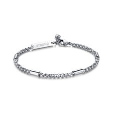 S'agapo Bracciale Uomo Acciaio