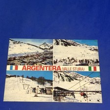 VALLE STURA CUNEO IMPIANTI SKILIFT E SEGGIOVIA DELL'ARGENT- CARTOLINA - A COLORI