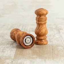Salt and pepper set in olive