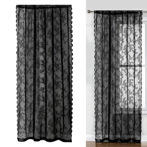 Rideau filet floral - en, en