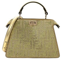 Borsa donna Fendi Peekaboo Small Gold Limited Edition
