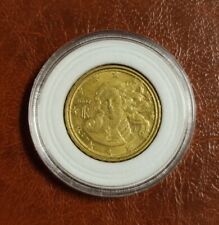 Errore Di Conio Moneta 10 Centesimi Italia 2002 Doppio Bordo
