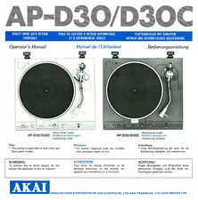 Akai AP-D30 AP-D30C Turntable