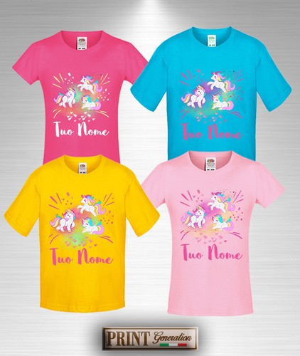 Shirt colorata unicorno - t-shirt,