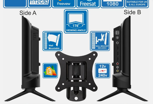 Staffa a parete 12v - +,