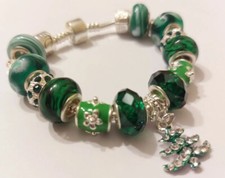 Bellissimo Bracciale da donna Charm Cristalli tipo pandora