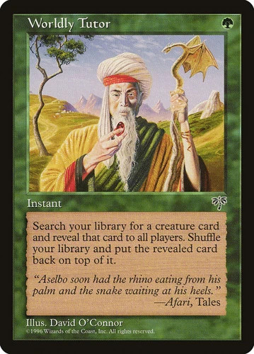 Worldly tutor mirage mtg - tutor, hp