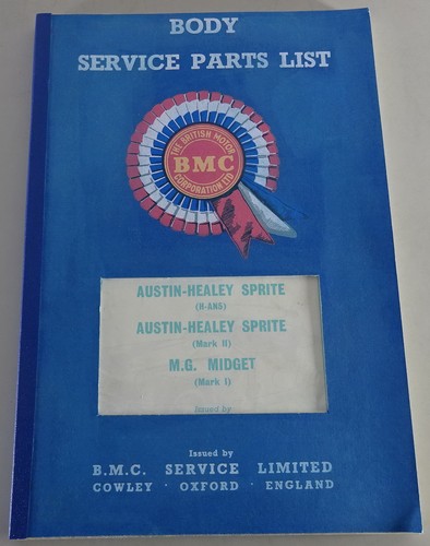 Spare parts list - parts, austin