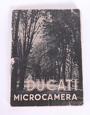 Ducati Sogno, nice and rare early instruction booklet in Italian, c.1948/49