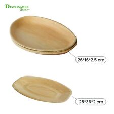 Vassoio foglie di palma Areca festa matrimonio barbecue uova naturali e piatto ovale 10-300 pz