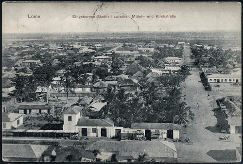 Togo 1910 lome 10 via - lome, 24.7.10