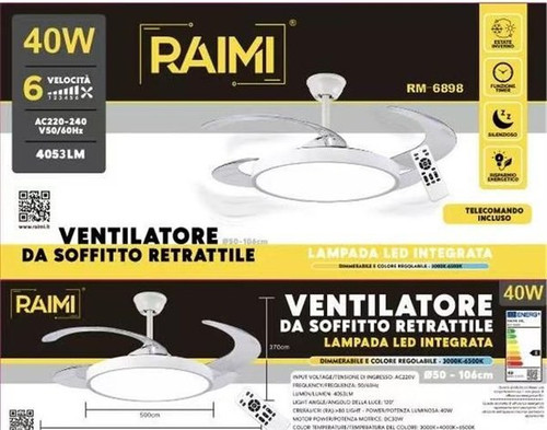 Ventilatore soffitto - da,