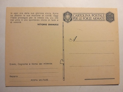 Cartolina postale per - postale, forze