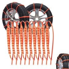 Catene da Neve per Auto Antiscivolo Fasce di Emergenza e Sicurezza Regolabili