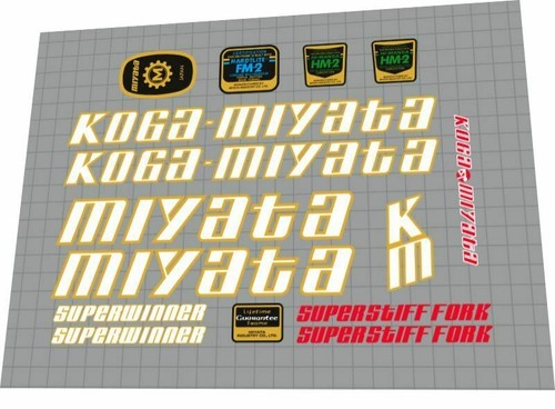 Set decalcomanie koga miyata - set,