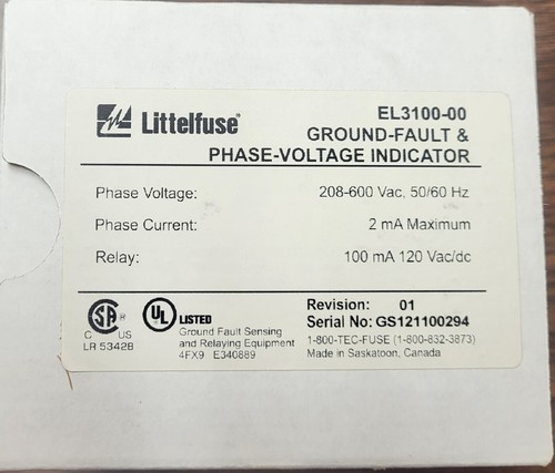 Nuovo littelfuse el3100 - nuovo, el3100-00