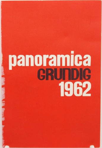 Catalogo grundig 1962 radio - 1962, la