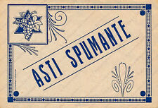 Vino Asti Spumante enologia distilleria etichetta pubblicitaria