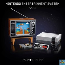NES Nintendo Entertainment Sys Console TV Retro Gioco Set Costruzioni Mattoni 2646 Pezzi