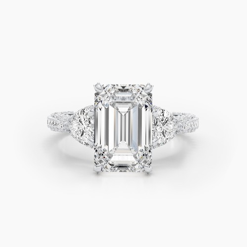 Anello diamante smeraldo vs1 - anello,