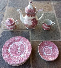 SERVIZIO DA TE IN PORCELLANA INGLESE.TEIERA GRINDLEY HOMELAND. ENOCH WOOD'S WARE