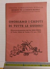Onoriamo I Caduti Di Tutte Le