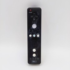 CONTROLLER WIIMOTE per Nintendo WII nero BUONE CONDIZIONI ORIGINALE