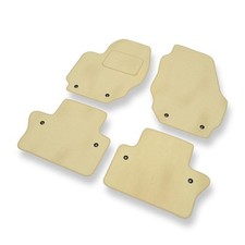 Tappetini in velluto per Volvo S80 II Berlina (2006-2016) tappeti auto Beige