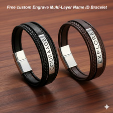 Bracciale Uomo Pelle