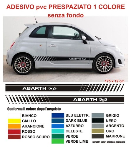 Strisce adesive fiat 500 595 - adesive,