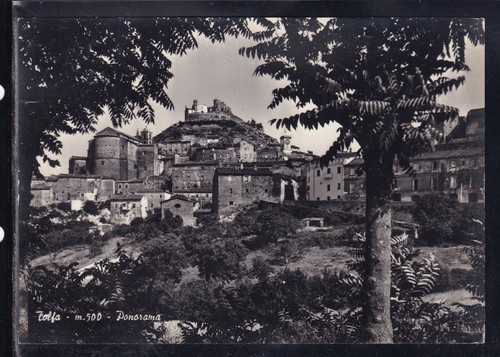 Cartolina tolfa panorama - tolfa,